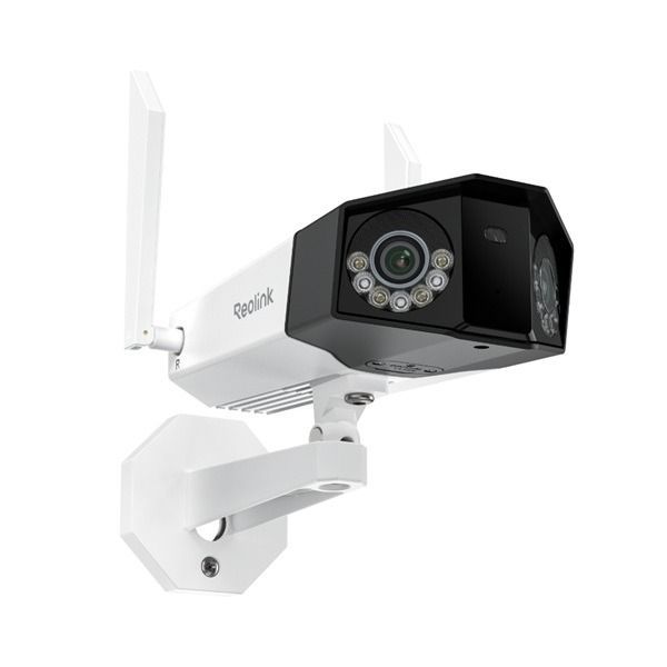 De Reolink Duo 3 WiFi (W750-W) dual-lens 180° 16MP WiFi camera schuin van onder