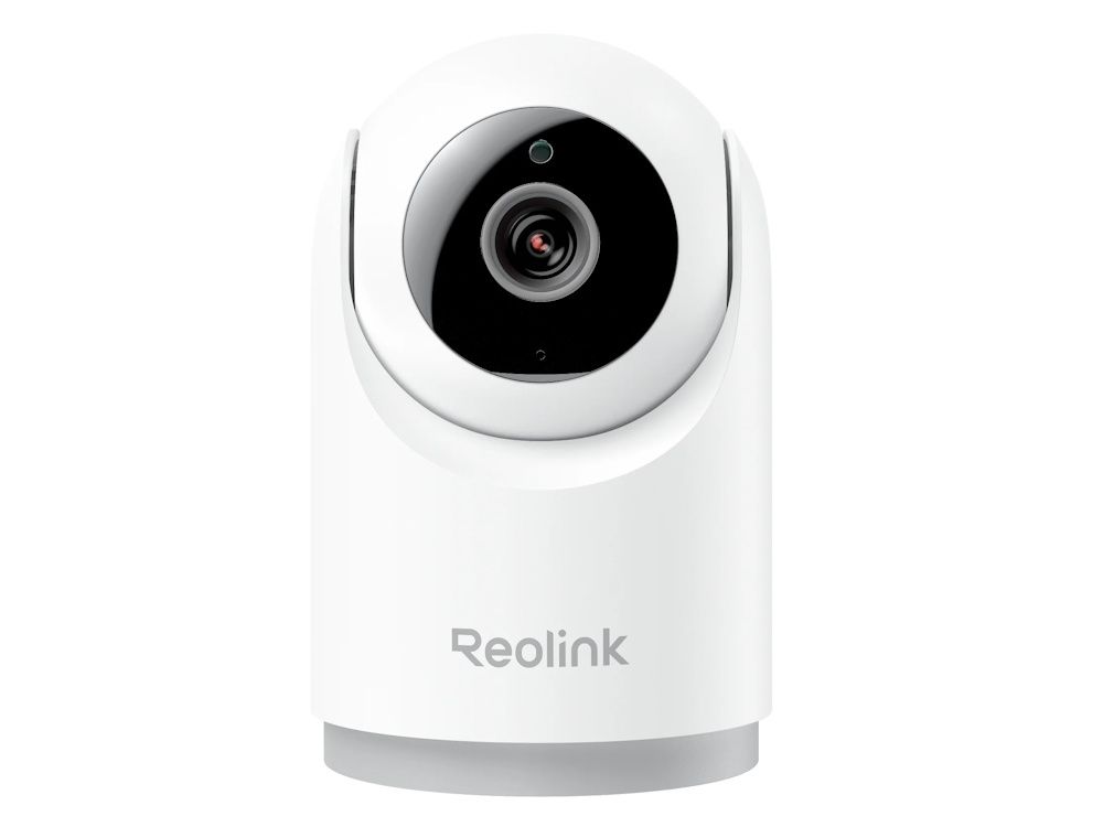 Voorkant van de Reolink E331 indoor 5MP PT WiFi 6 camera voor camerabeveiliging en babyfoon
