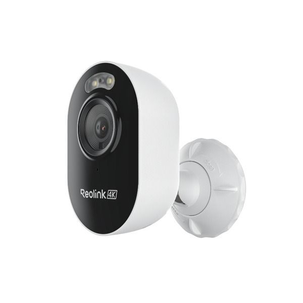 De Reolink E450-W outdoor 4K WiFi camera schuin van rechts