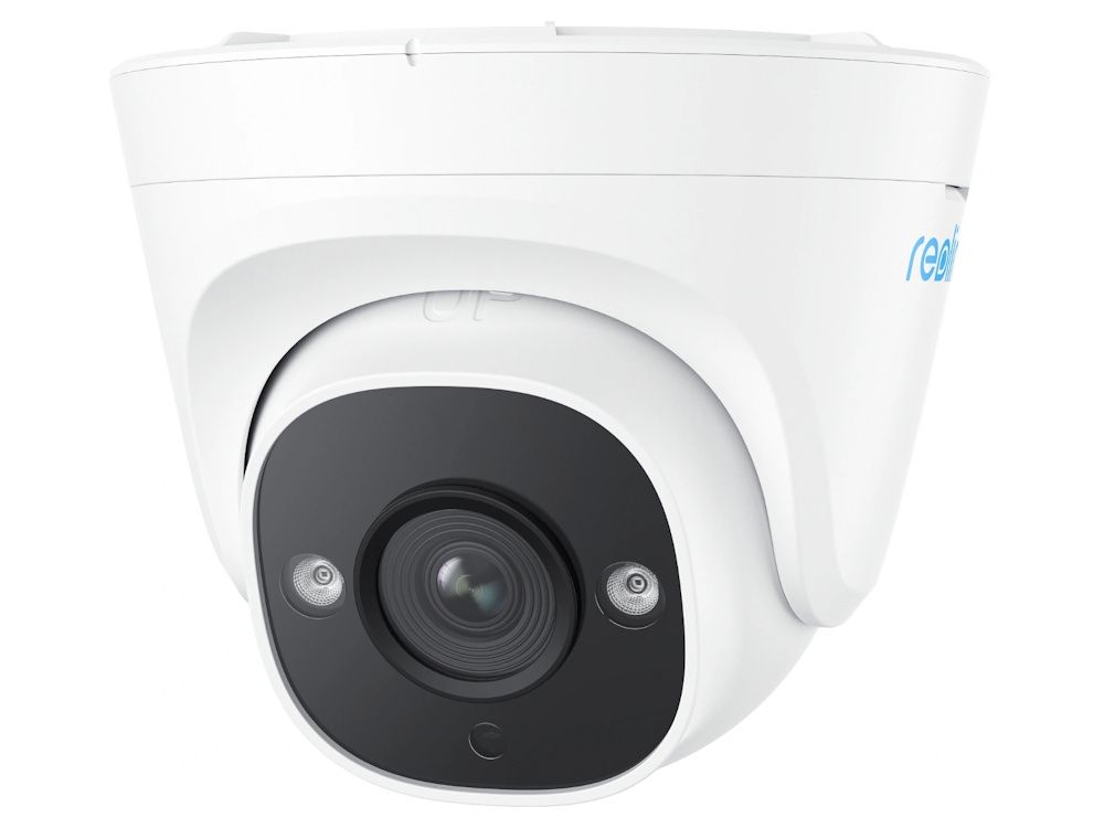 Voorkant met lens van de Reolink P324 outdoor 5MP beveiligingscamera met PoE