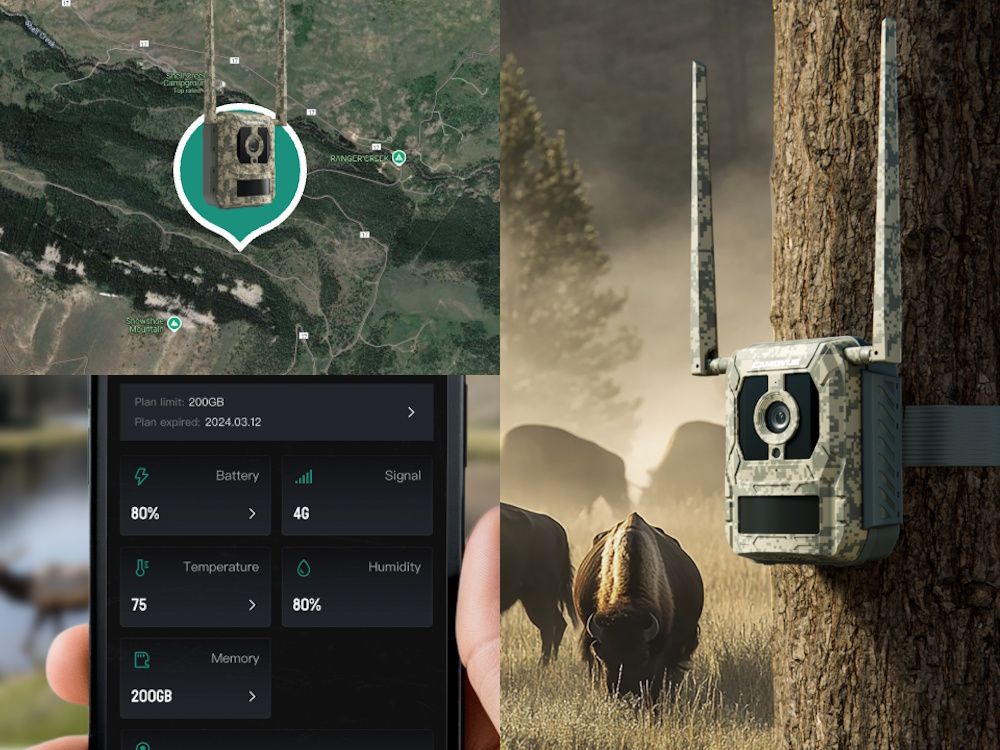 De Reolink S130 wildcamera beschikt over GPS en geeft inzicht via de app