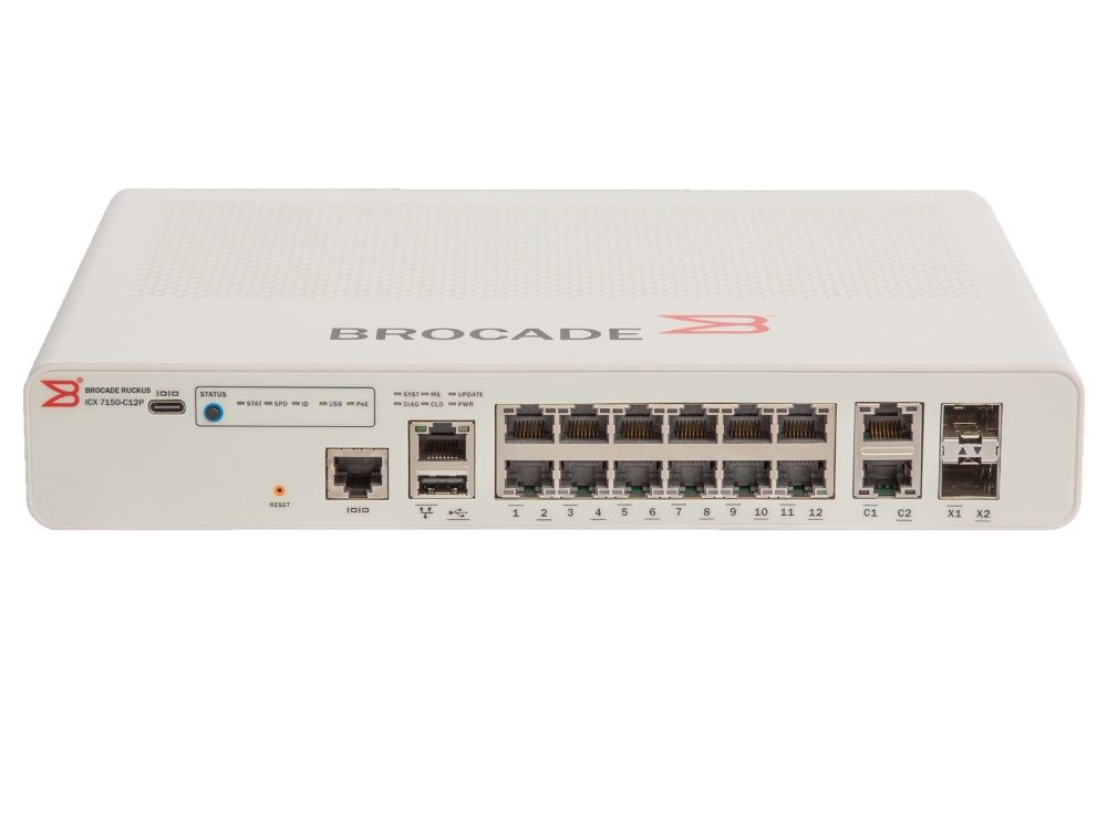Ruckus 12x Gigabit PoE+ ports
