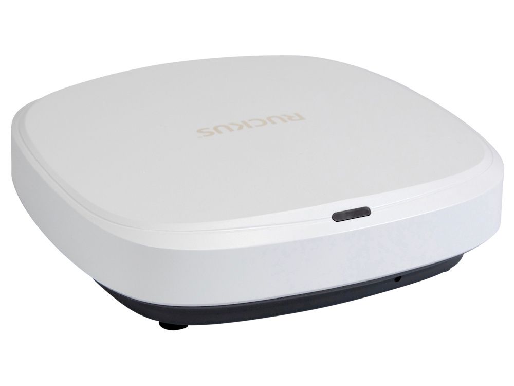 Het Ruckus R370 WiFi 7 indoor access point schuin liggend