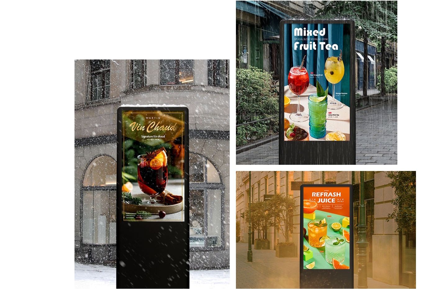 Het Samsung OH46DX 46" outdoor full HD high brightness display is weerbestendig en geschikt voor reclame buiten