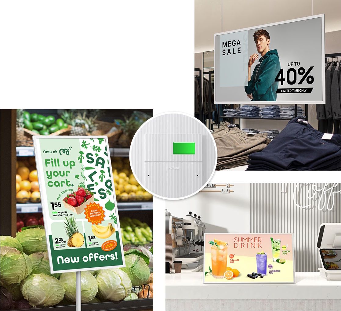 Mogelijke toepassingen van het Samsung EM32DX 32” color e-paper display