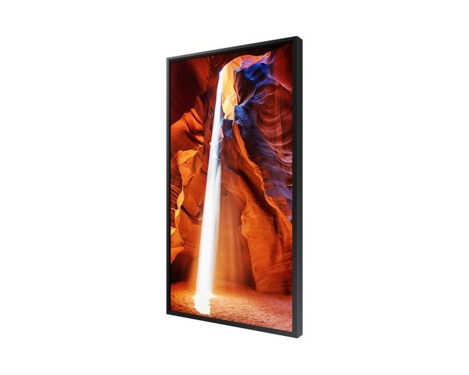 Samsung OM55N-S Full HD High Brightness Etalage Scherm schuin rechtsvoor