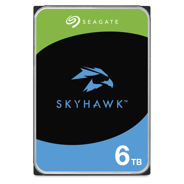 Voorkant van de Seagate SkyHawk ST6000VX009 6TB HDD 3.5" SATA harde schijf