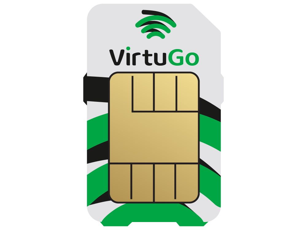 VirtuGo SIM 2GB voor internet in Europa en Noord-Amerika
