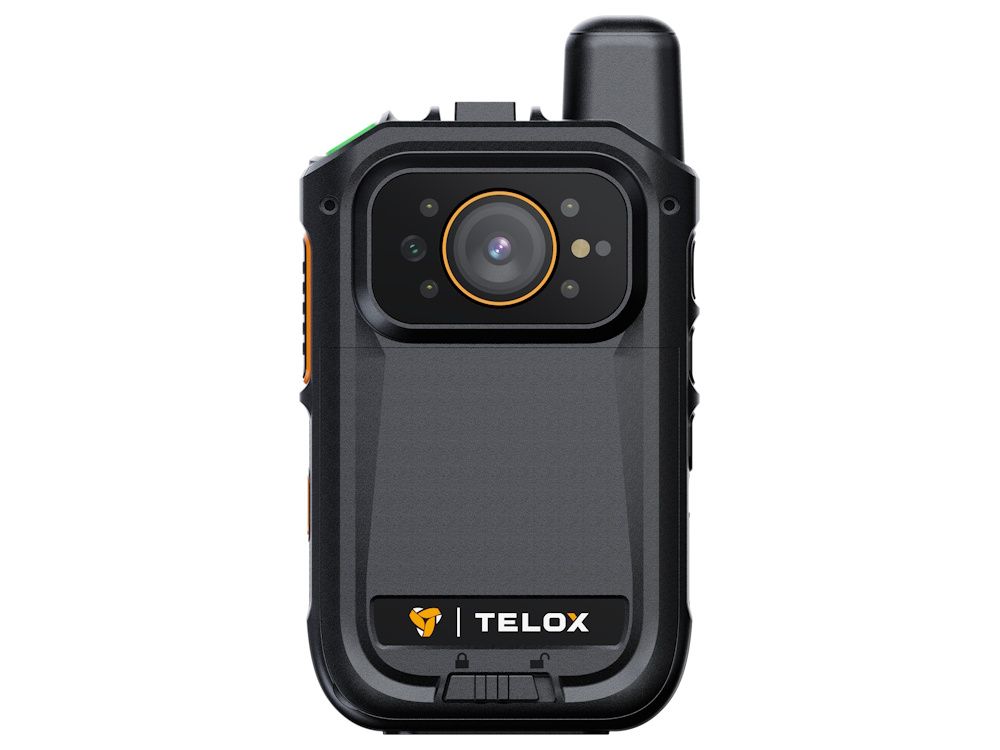 Voorkant van de Telox CP680 Bodycam met camera
