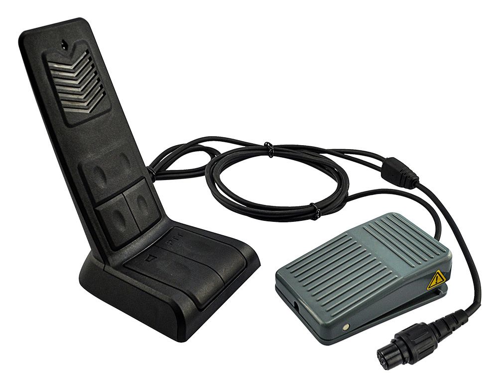 Telox TE-DP desktop microfoon met PTT voetpedaal voor de Telox M6 en M6P mobilofoon