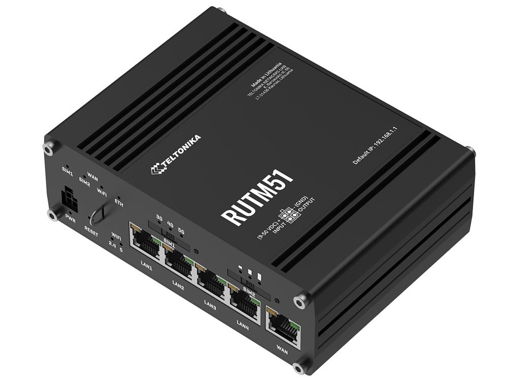 Teltonika RUTM51 5g router met wifi