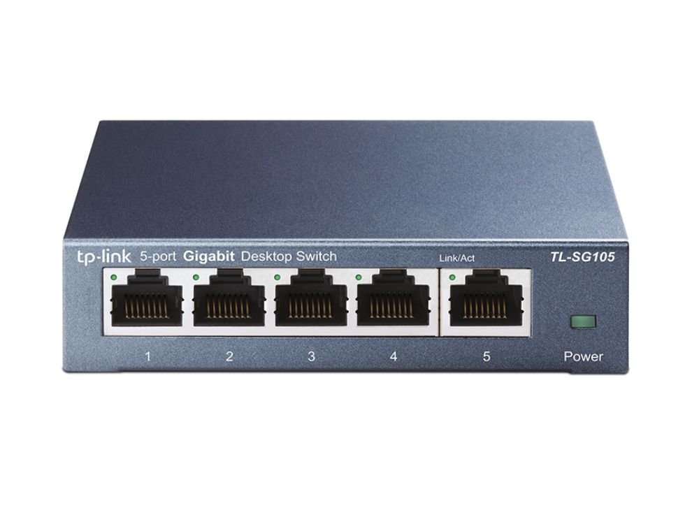 TP-Link SG105 5-poorts Gigabit Desktop Switch voorkant