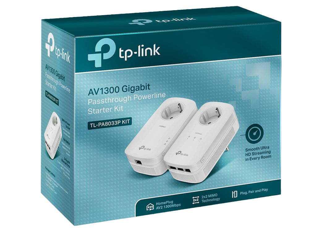 TP-Link TL-PA8033P KIT powerline adapter 2-pack