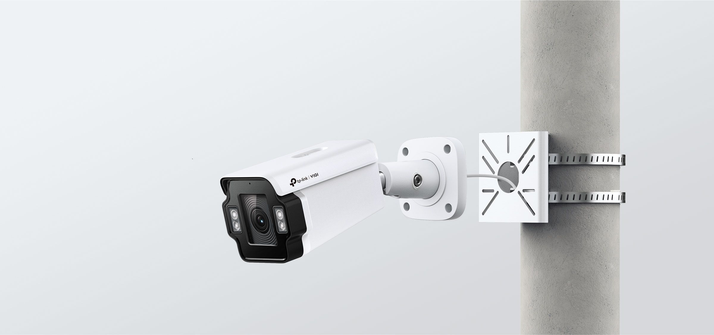 TP-Link VIGI VMB-350 Camera Paalmontage Beugel met een VIGI bullet camera