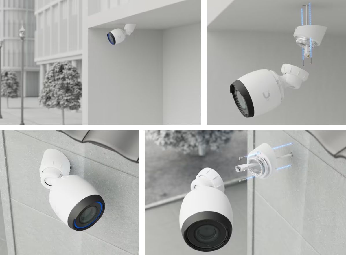 Installatie van een camera met de Ubiquiti Bullet Camera Angled Base (UACC-Bullet-AB-W)
