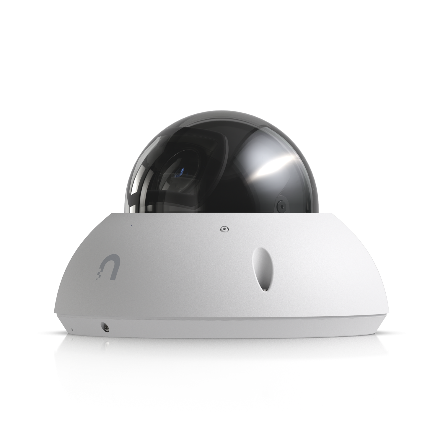 De Ubiquiti UniFi G6 Edge Dome (UVC-G6-Edge-Dome) outdoor 4K AI camera voor camerabewaking buiten liggend en schuin