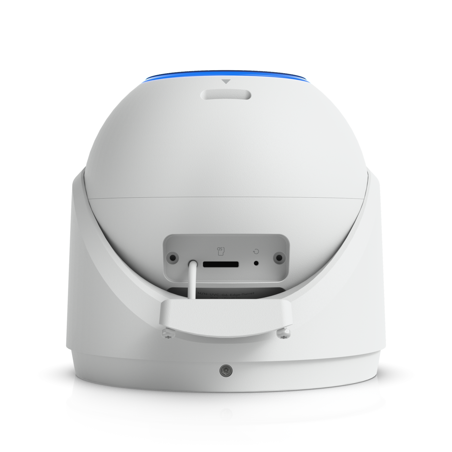 MicroSD-kaartslot op de Ubiquiti UniFi G6 Edge Turret (UVC-G6-Edge-Turret) outdoor 4K AI camera voor camerabewaking buiten