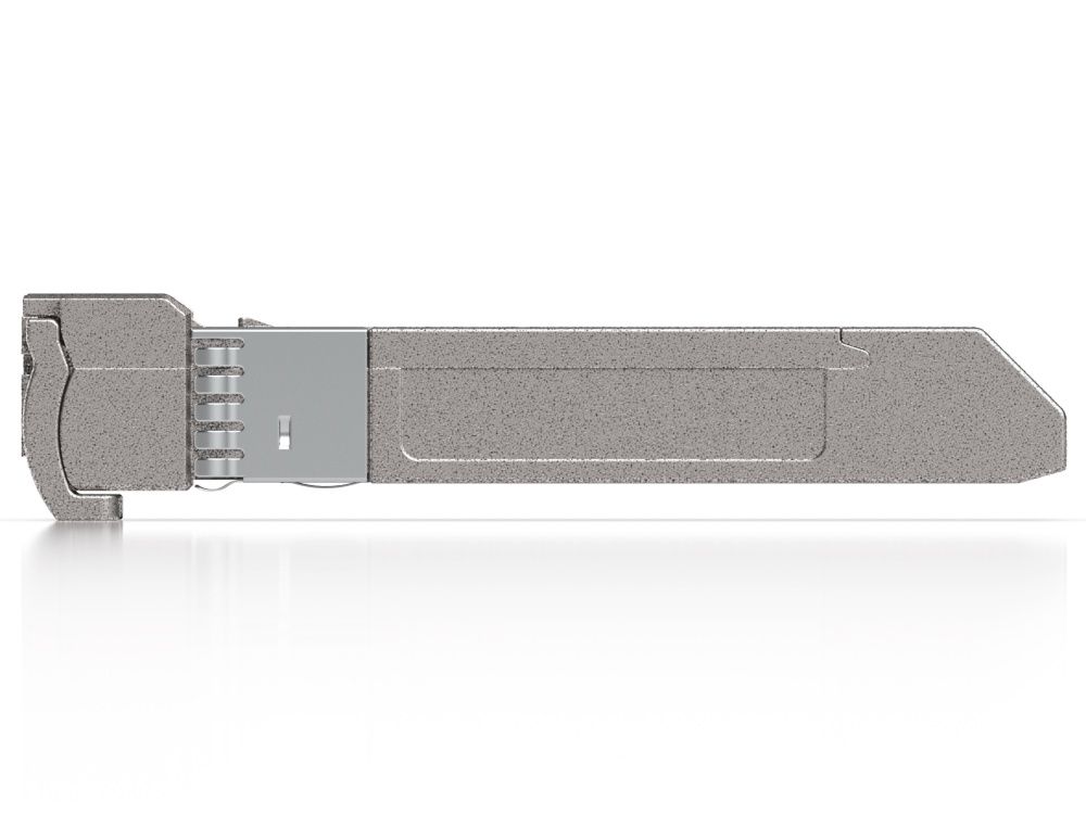 Zijkant van de Ubiquiti 10G CWDM Single-Mode SFP+ Module (UACC-OM-SFP10-1550)
