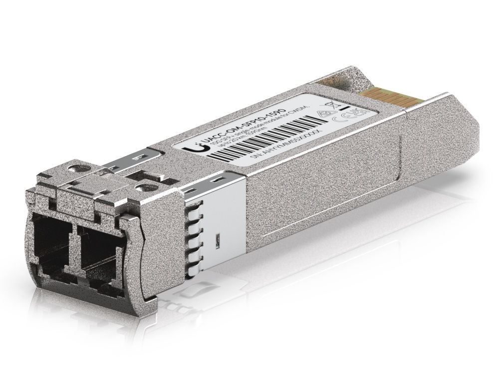 Onderkant van de Ubiquiti 10G CWDM Single-Mode SFP+ Module (UACC-OM-SFP10-1590)