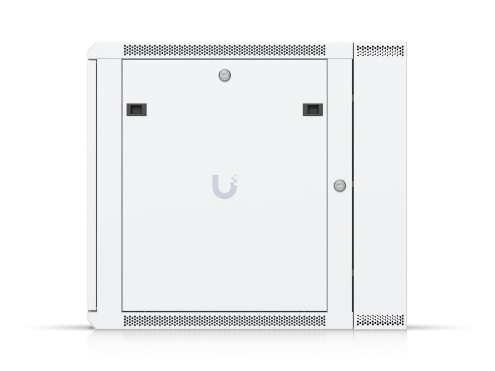 Zijkant van het Ubiquiti UniFi 12U Rack Cabinet (UACC-Rack-12U-Wall) met metalen afneembare paneel