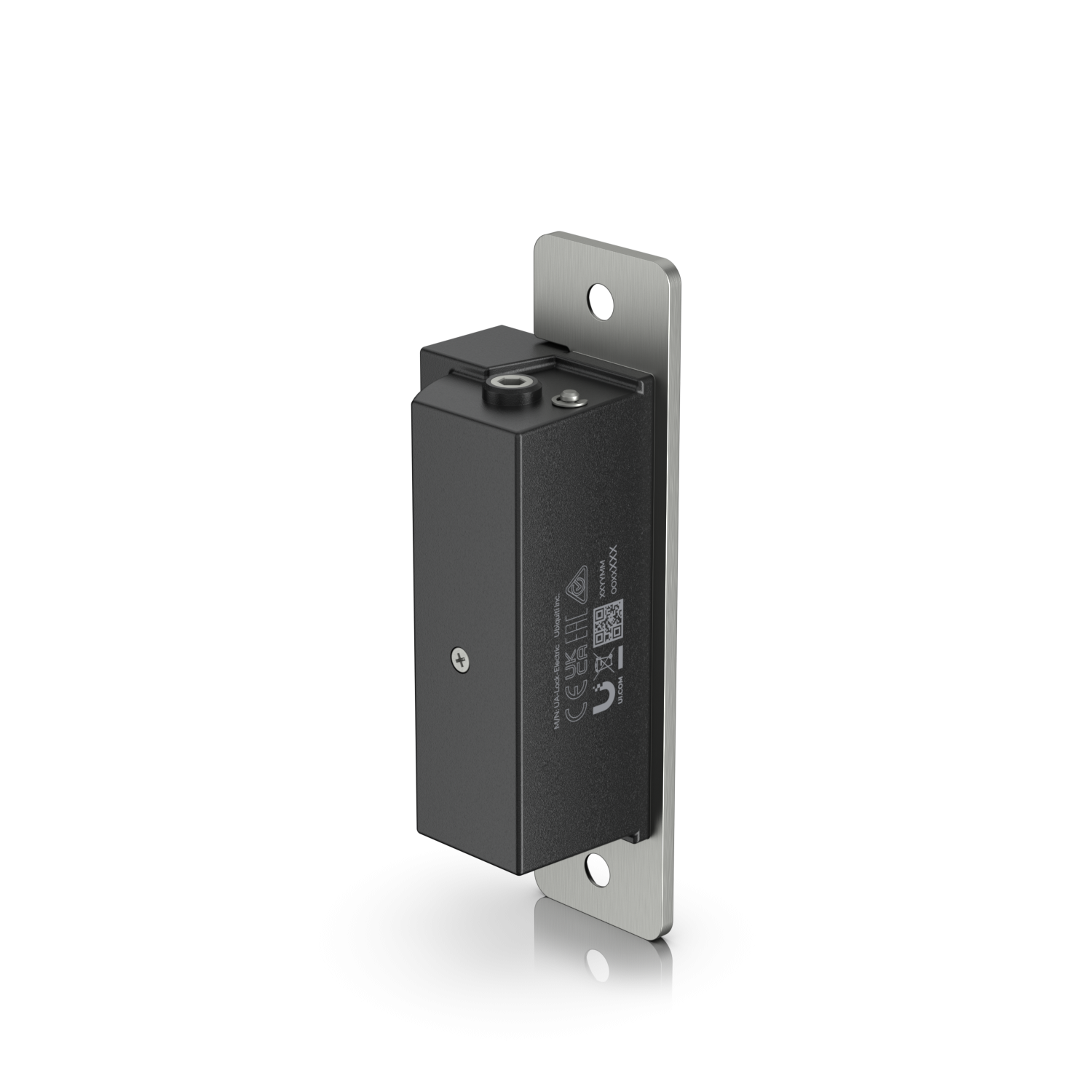 De Ubiquiti UniFi Access Electric Lock schuin van achter