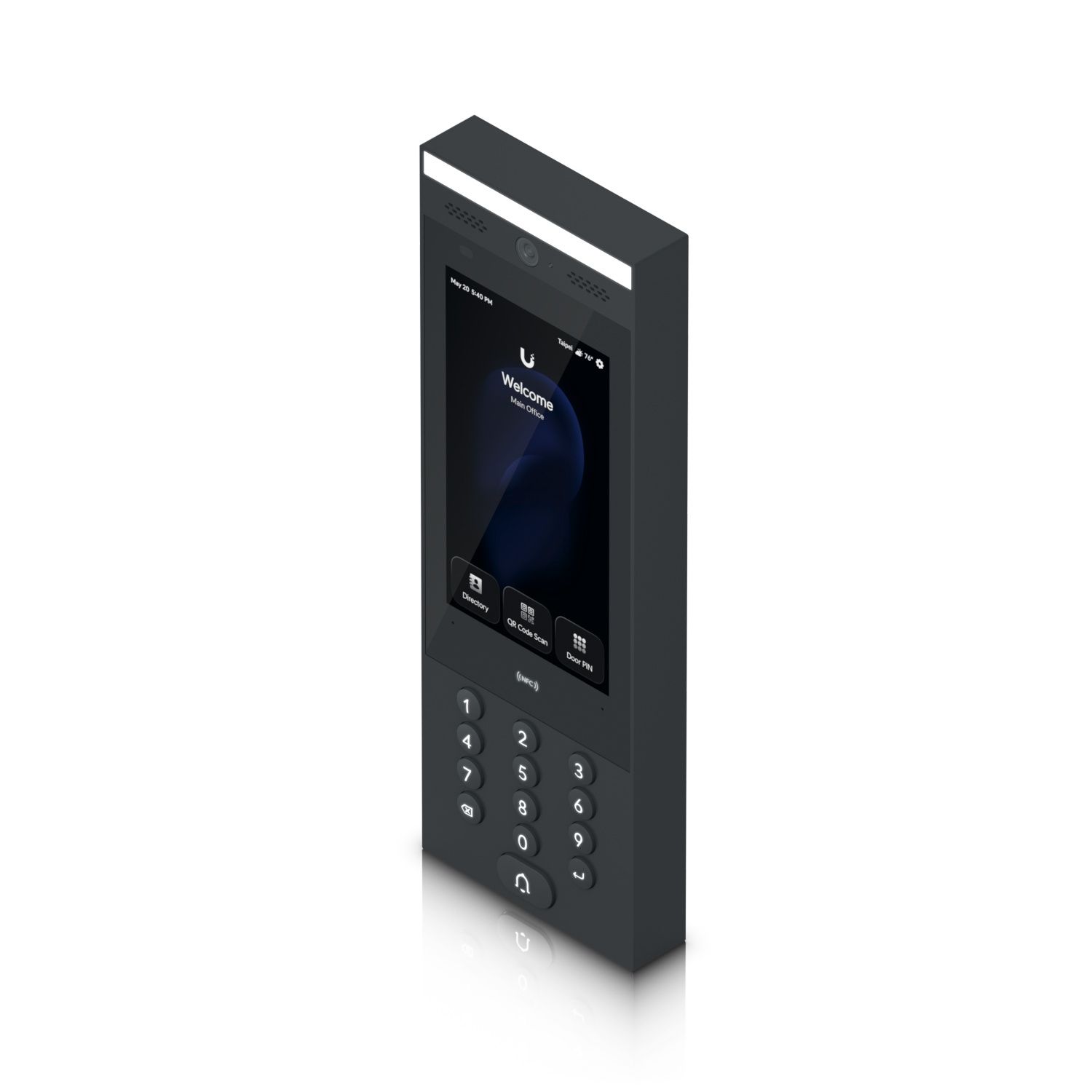 De Ubiquiti UniFi Access G3 Intercom schuin van boven