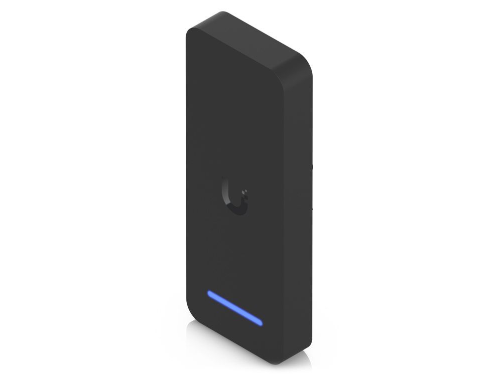 De Ubiquiti UniFi Access Retrofit Reader voor toegangscontrole schuin van rechtsboven