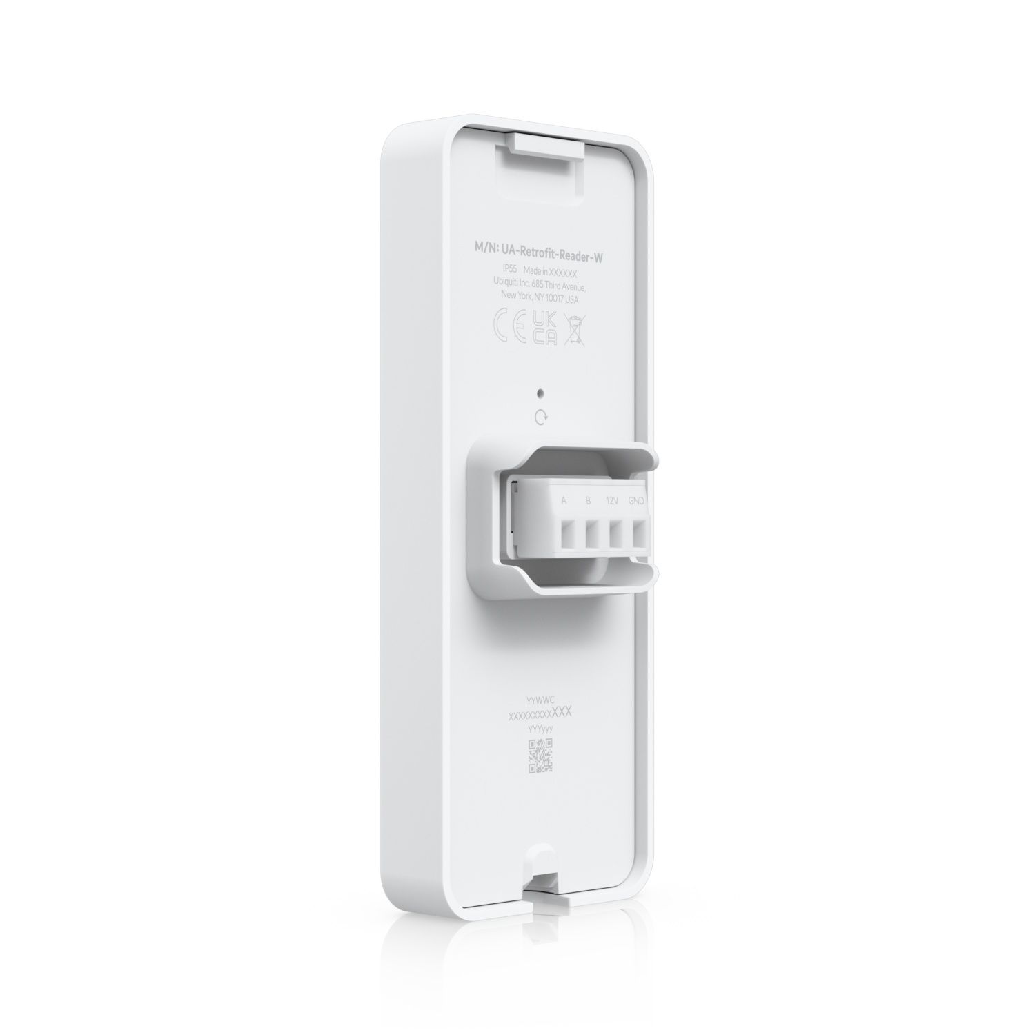 De Ubiquiti UniFi Access Retrofit Reader voor toegangscontrole schuin van rechtsachter