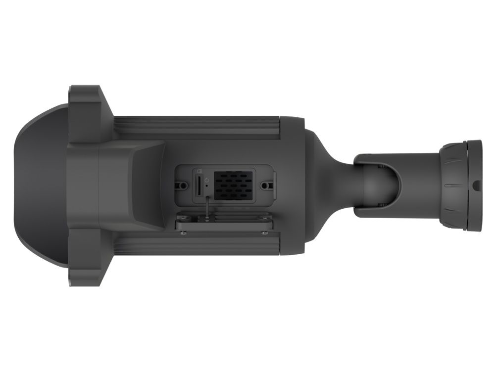 Onderkant van de Ubiquiti UniFi Protect AI LPR (UVC-AI-LPR-B) camera voor kentekenplaatherkenning