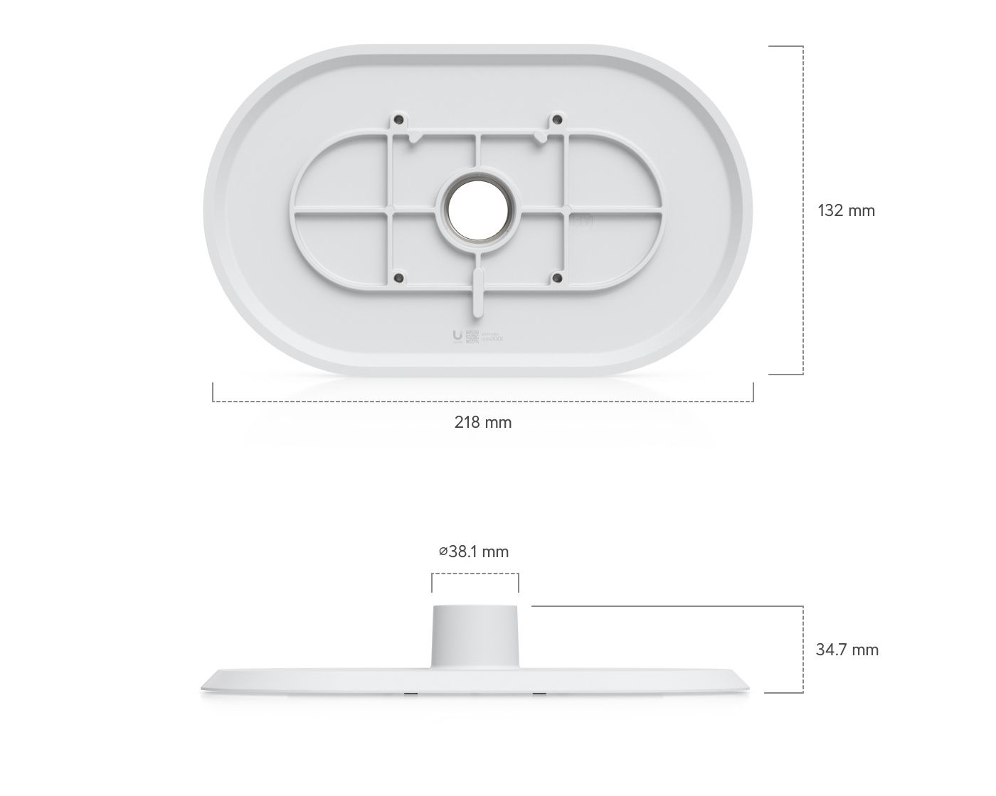 Ubiquiti UniFi AI Multi Sensor 2 Camera Pendant Mount afmetingen