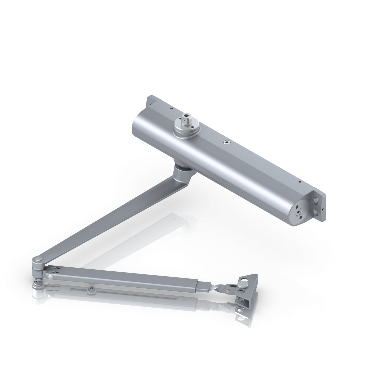 De Ubiquiti UniFi Door Closer deurdranger schuin van boven zonder beschermkap