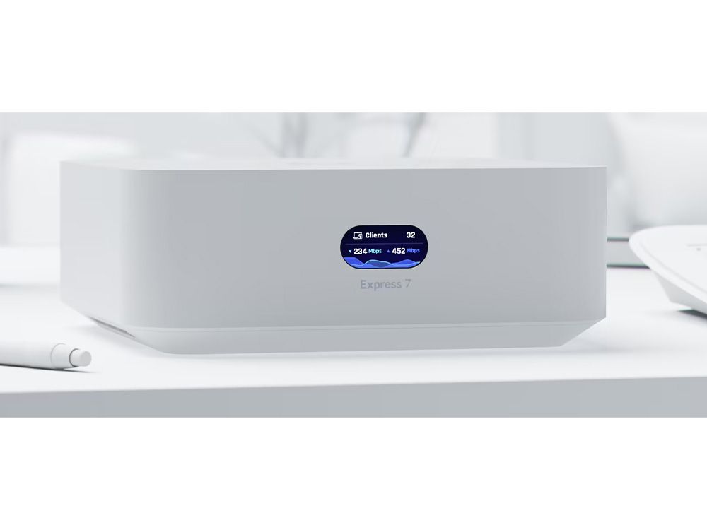 Ubiquiti UniFi Express 7 WiFi 7 router situatiefoto