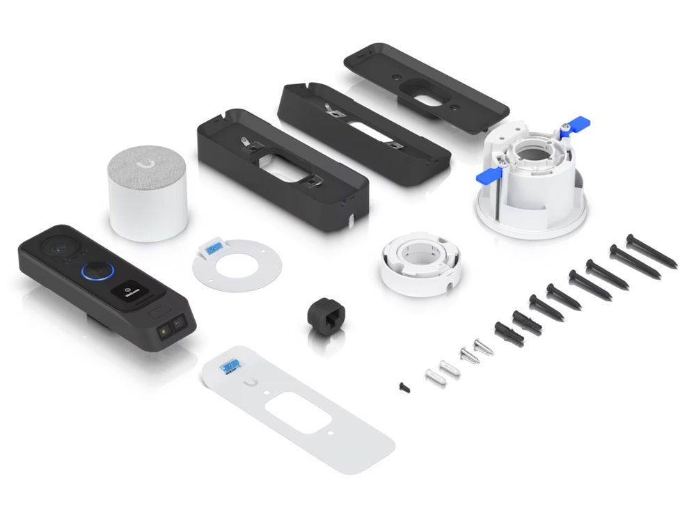 Ubiquiti UniFi G4 Doorbell Pro PoE kit zwart inhoud verpakking