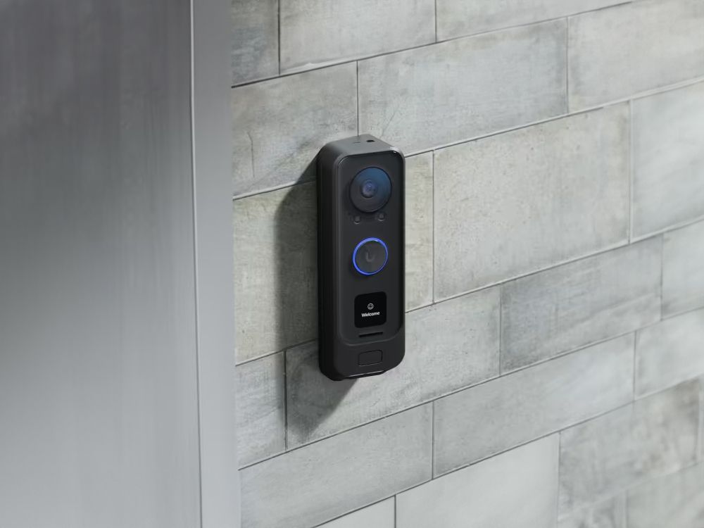 Ubiquiti UniFi G4 Doorbell Pro PoE zwart geïnstalleerd