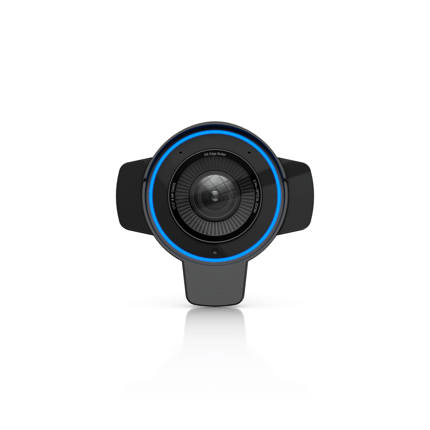 Voorkant met lens van de Ubiquiti UniFi G6 Edge Bullet (UVC-G6-Edge-Bullet) outdoor 4K AI camera voor camerabewaking buiten 