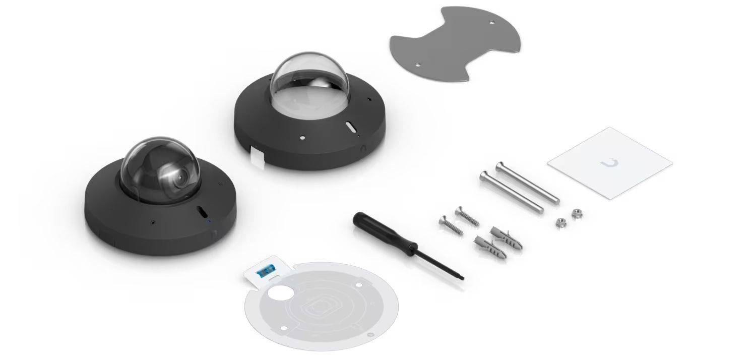 Ubiquiti UniFi G6 Mini Dome Camera Zwart verpakkingsinhoud