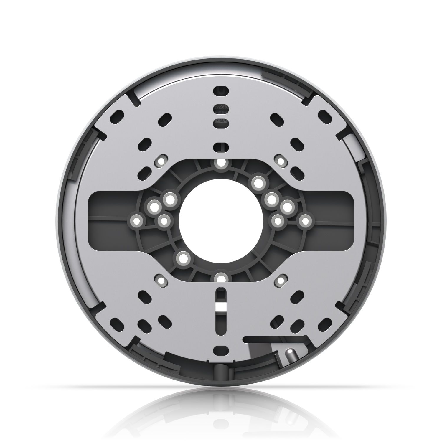 Achterkant van de Ubiquiti UniFi Gang Box Mounting Plate Wit (UACC-GB-Plate-W)