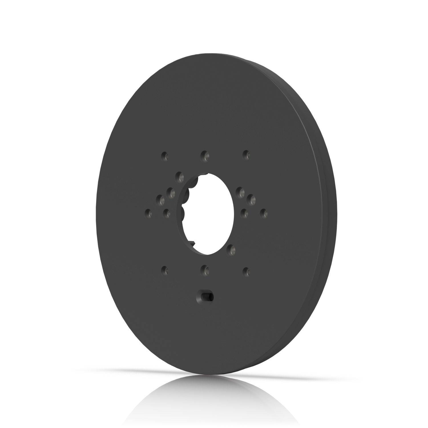 De Ubiquiti UniFi Gang Box Mounting Plate Zwart (UACC-GB-Plate-B)