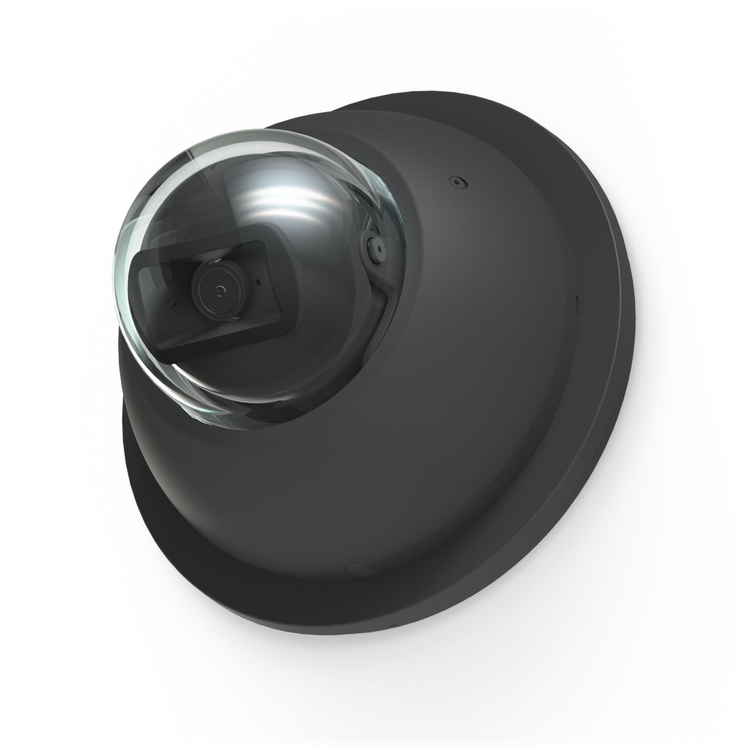 De Ubiquiti UniFi Gang Box Mounting Plate Zwart (UACC-GB-Plate-B) met daarop een camera geïnstalleerd