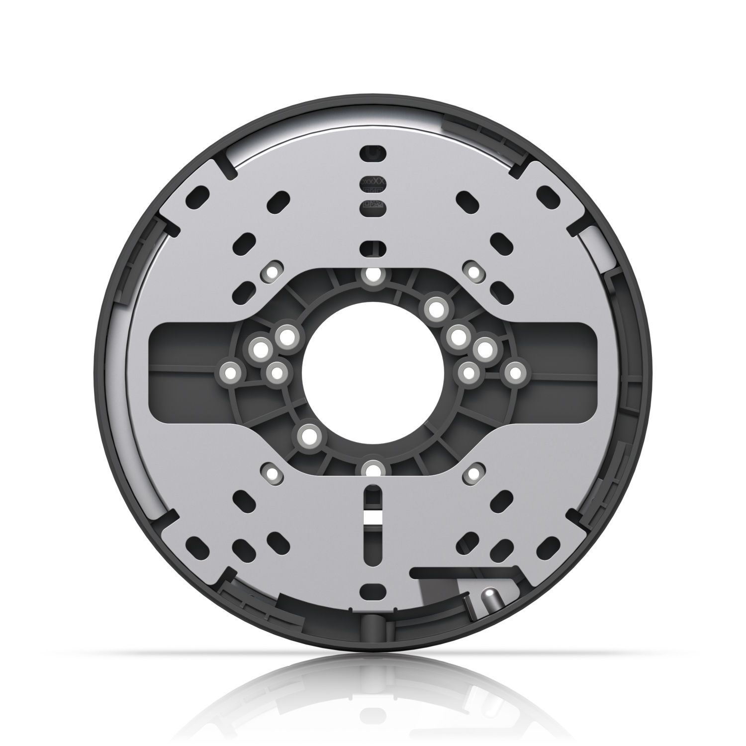 Achterkant van de Ubiquiti UniFi Gang Box Mounting Plate Zwart (UACC-GB-Plate-B)
