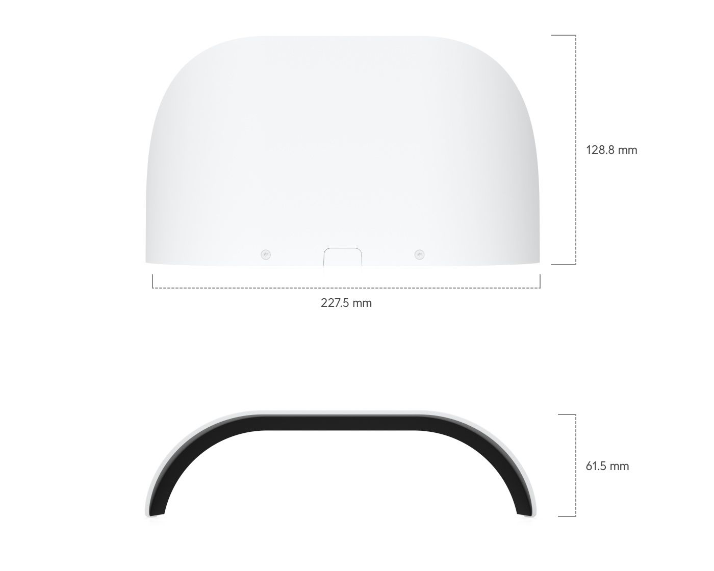 Ubiquiti AI Multi Sensor 2 Camera Weather Shield afmetingen