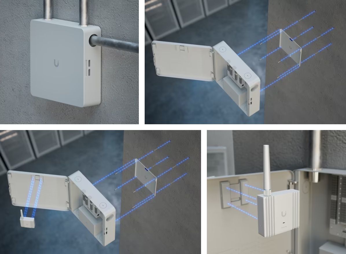 Installatie van de Ubiquiti UniFi Protect Alarm Hub Kit met indoor behuizing