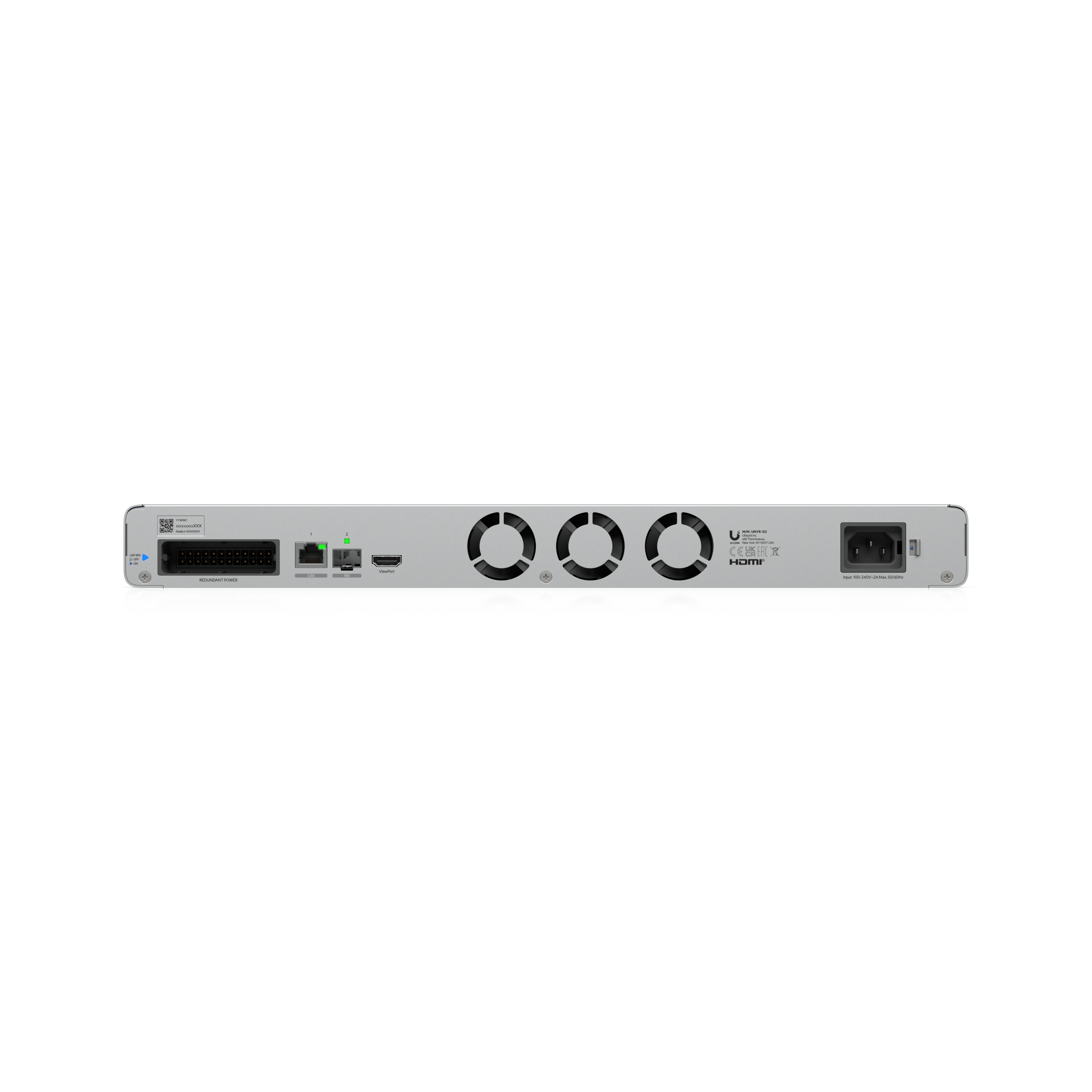 Ubiquiti UniFi Network Video Recorder G2  achterkant