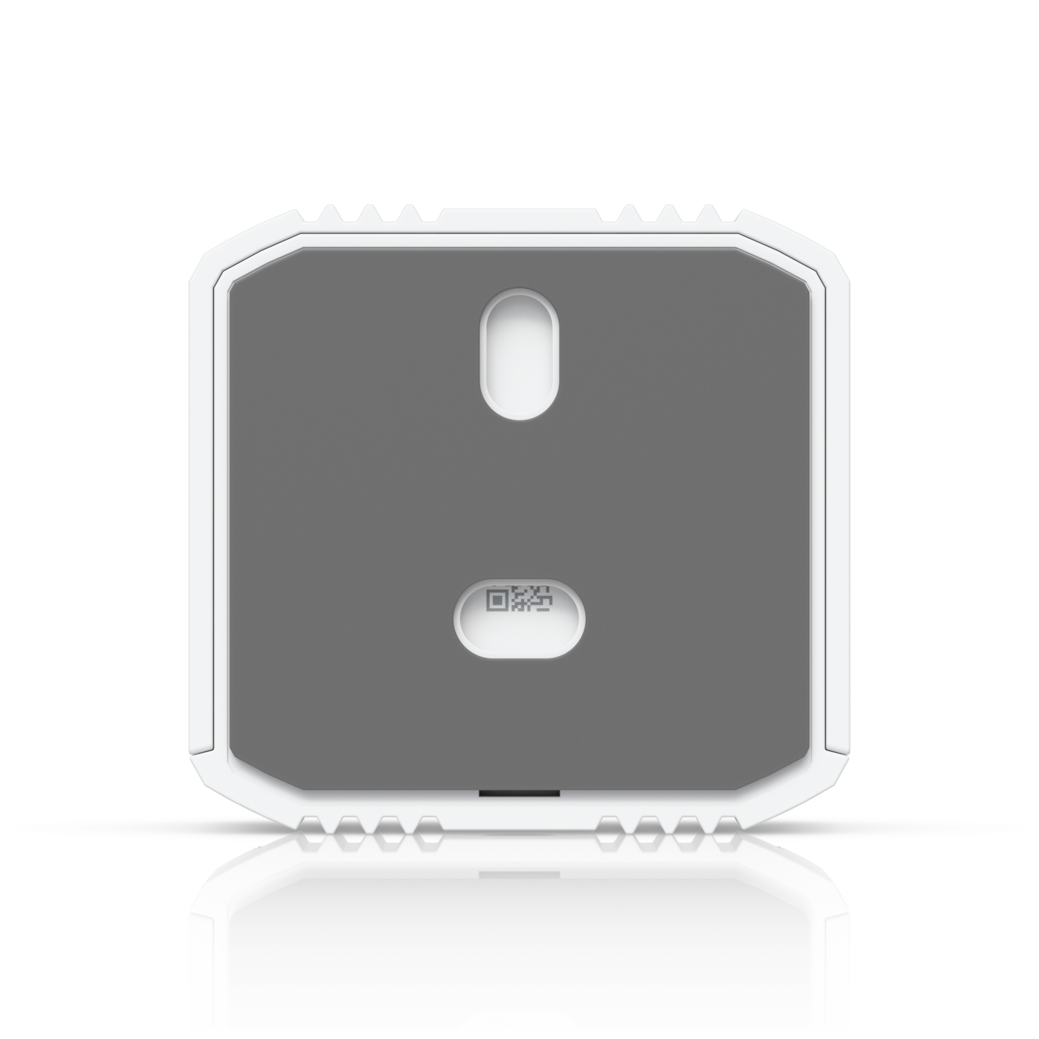 De compacte Ubiquiti UniFi Protect SuperLink Relay (USL-Relay) met zelfklevende wandmontage