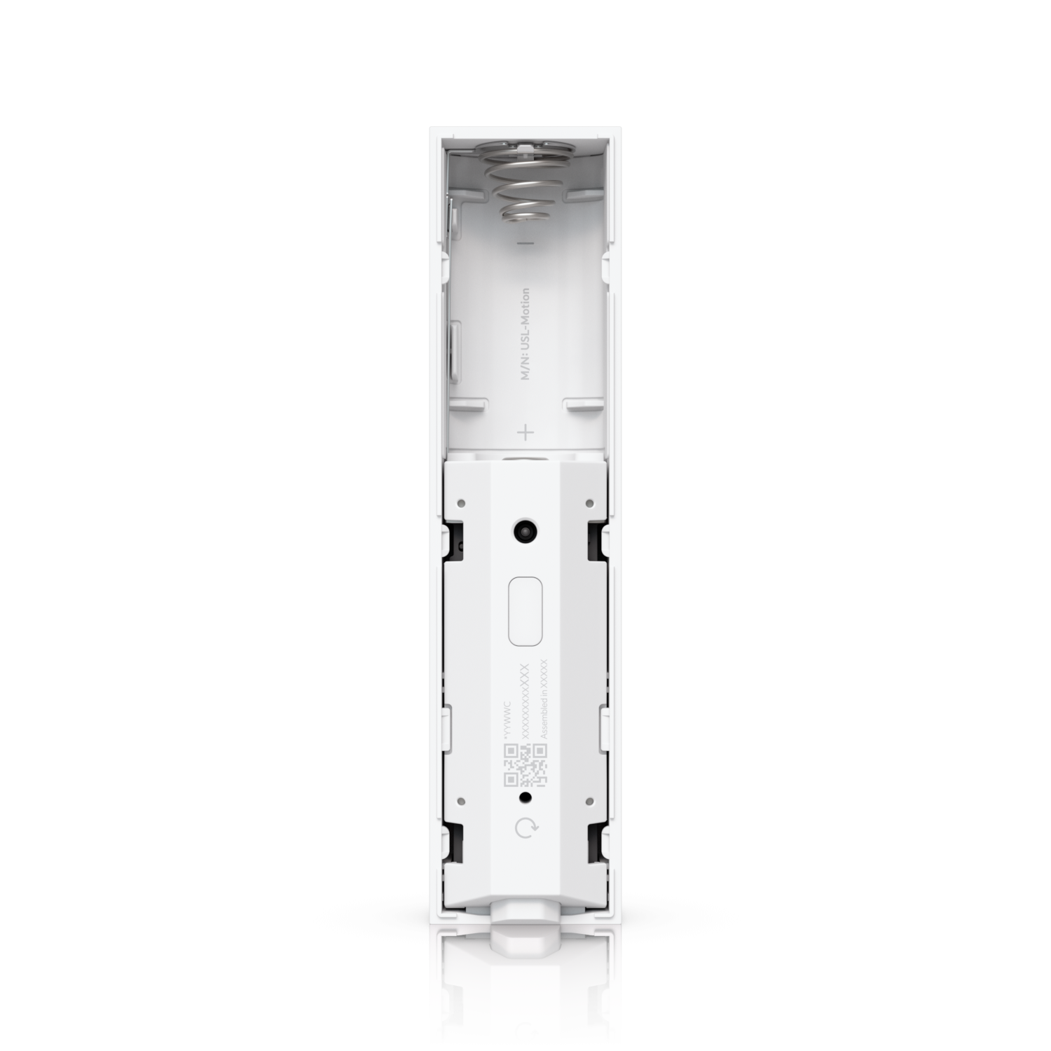 De Ubiquiti UniFi SuperLink Motion Sensor zonder batterij en batterijklepje