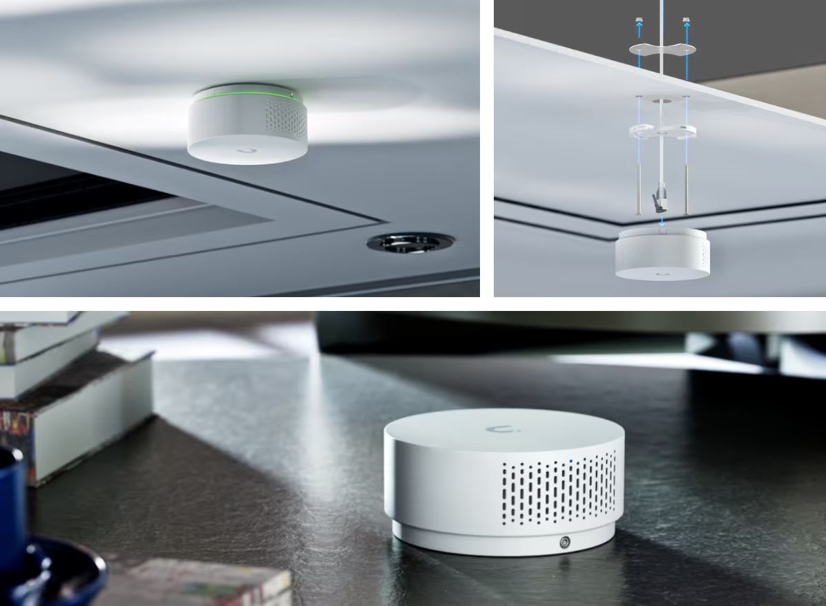 Installatie van de Ubiquiti UniFi Vape Detection & Air Quality Sensor