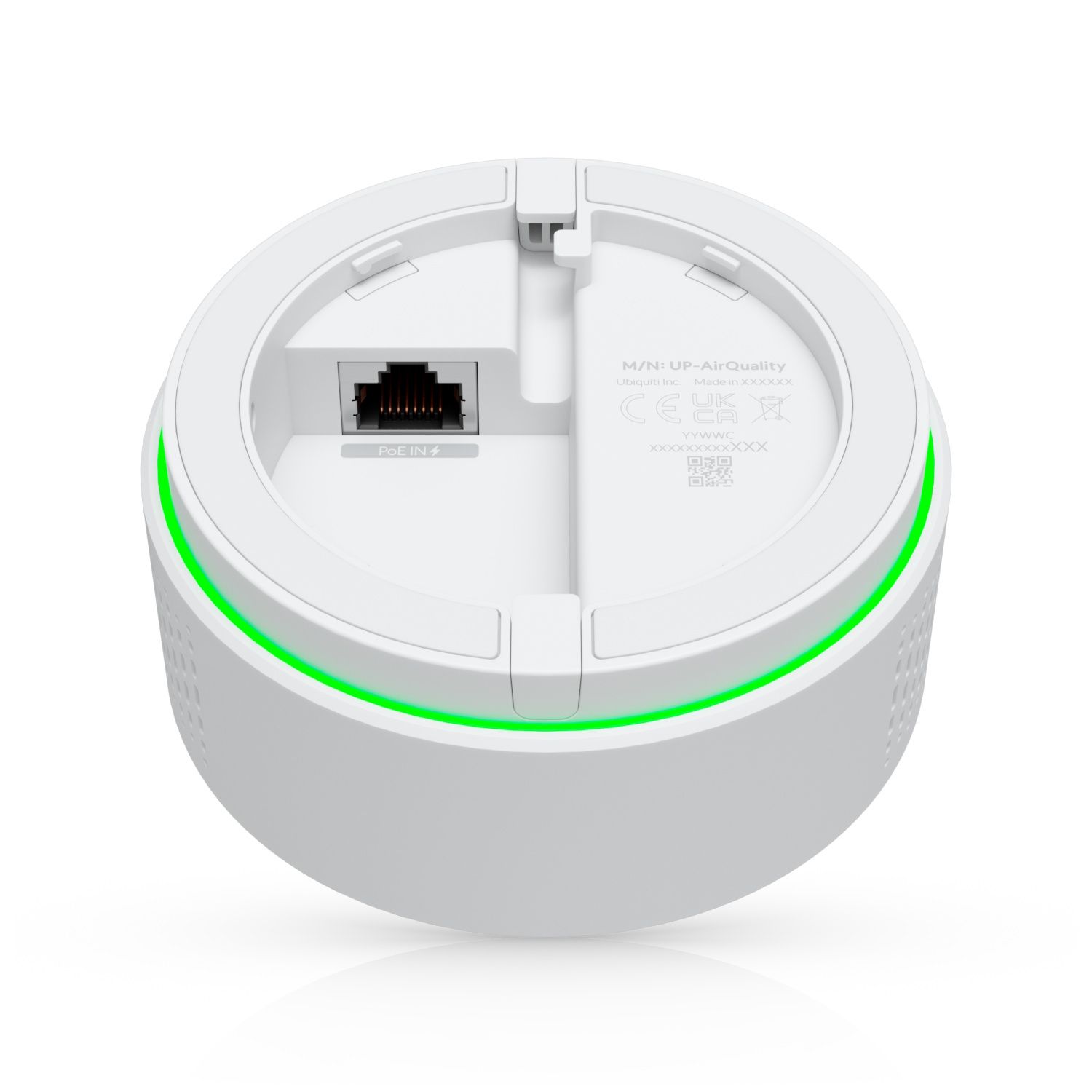 PoE input op de Ubiquiti UniFi Vape Detection & Air Quality Sensor