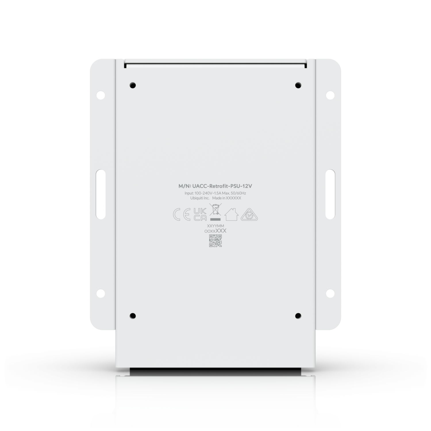 Achterkant van de Ubiquiti UniFi Retrofit PSU 12V voeding (UACC-Retrofit-PSU-12V)