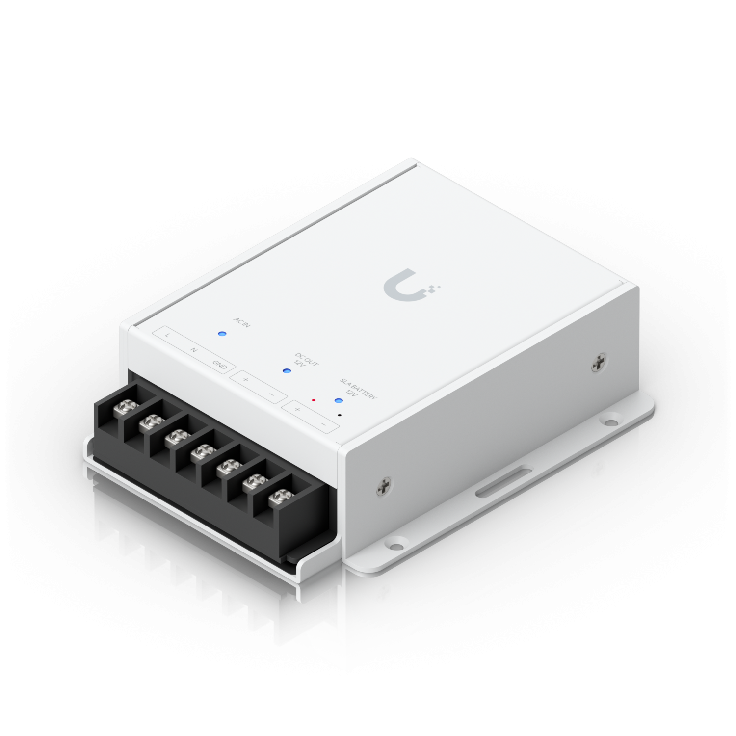 De Ubiquiti UniFi Retrofit PSU 12V voeding schuin van boven