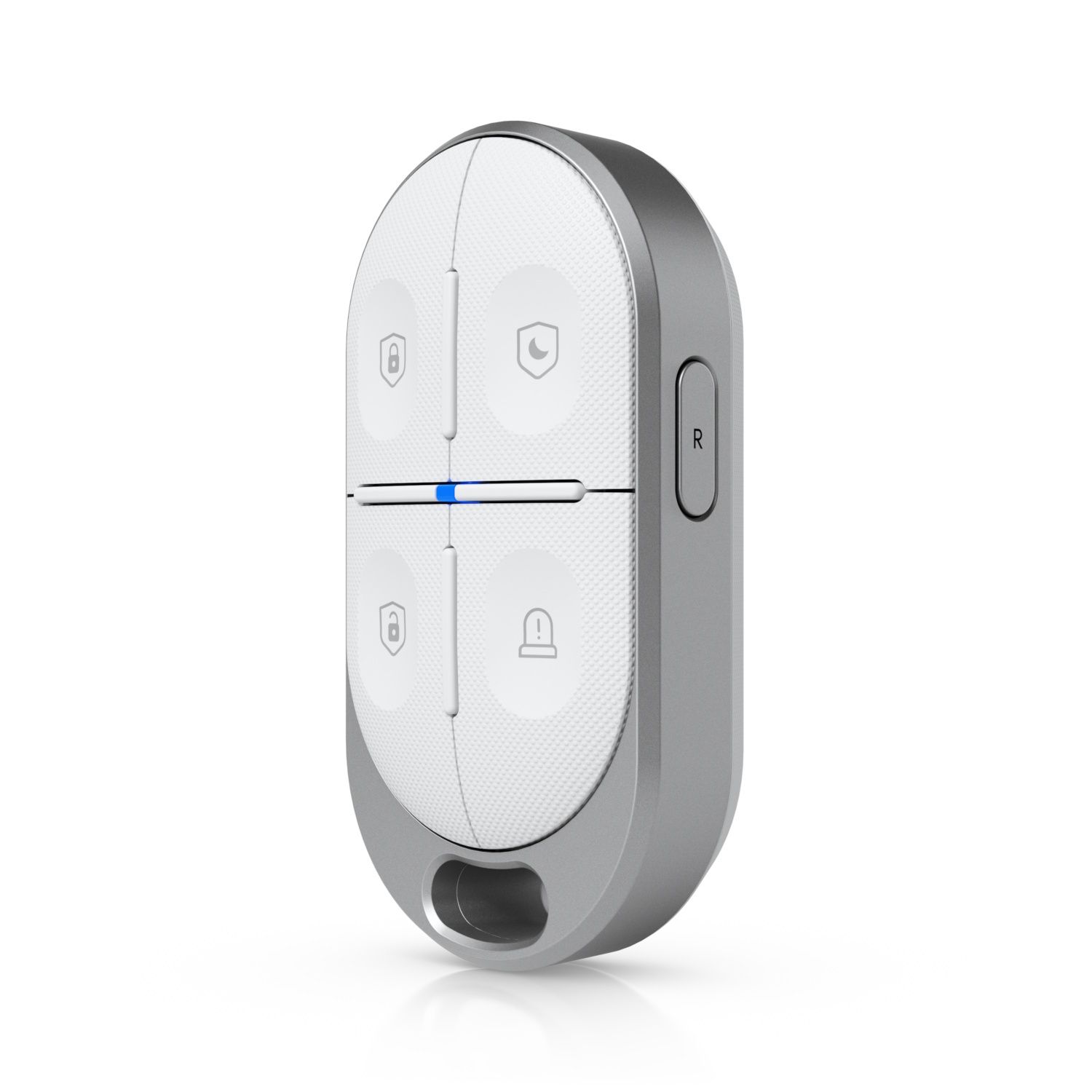 De Ubiquiti UniFi SuperLink Remote Control KeyFob (USL-FOB) schuin vanaf de zijkant